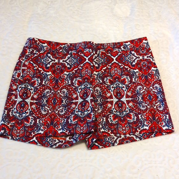 Saint Tropez West Paisley Print Shorts - Sz 8 - Picture 1 of 8